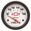 2-5/8" VOLTMETER, 8-18V, GM WHITE